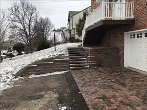 Cecil Township Retaining Walls, Steps - Walkway